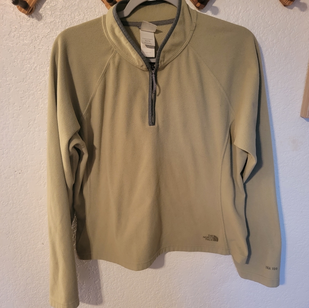 Green North Face Pullover